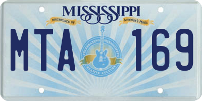 MS license plate MTA169