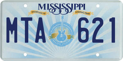 MS license plate MTA621