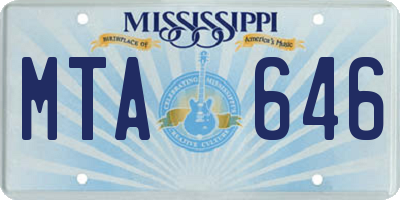 MS license plate MTA646