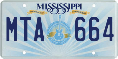 MS license plate MTA664