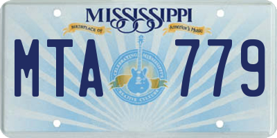 MS license plate MTA779