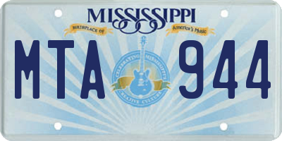 MS license plate MTA944