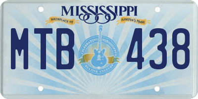 MS license plate MTB438