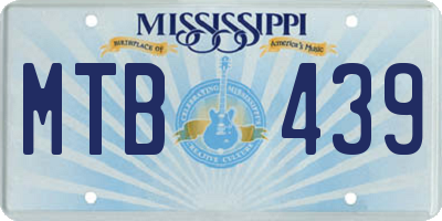 MS license plate MTB439