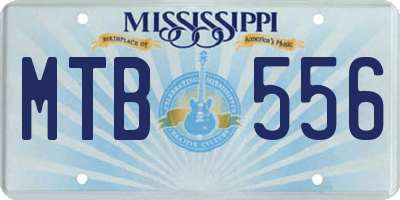 MS license plate MTB556