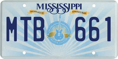 MS license plate MTB661