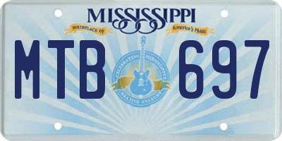 MS license plate MTB697