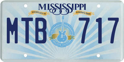 MS license plate MTB717