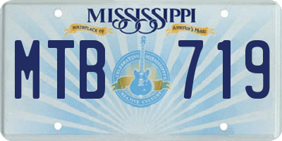 MS license plate MTB719