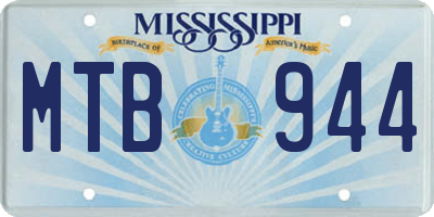 MS license plate MTB944