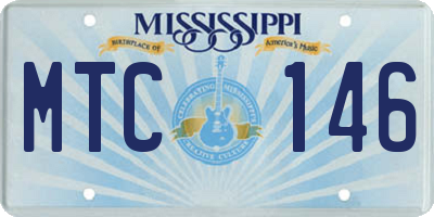 MS license plate MTC146