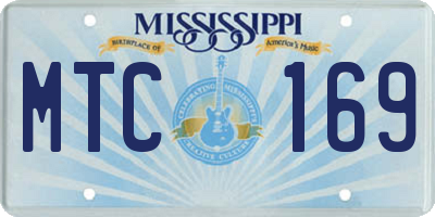 MS license plate MTC169