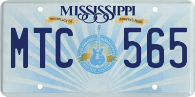 MS license plate MTC565