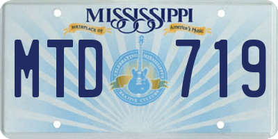 MS license plate MTD719