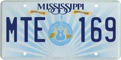 MS license plate MTE169