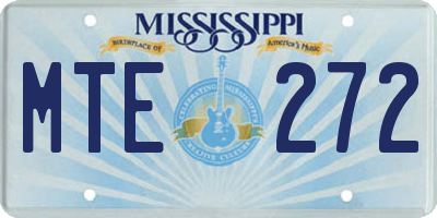 MS license plate MTE272
