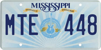 MS license plate MTE448