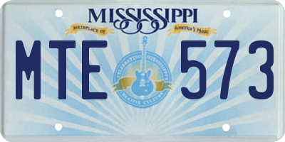 MS license plate MTE573