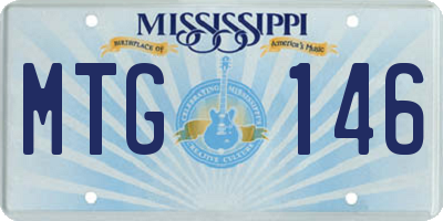 MS license plate MTG146