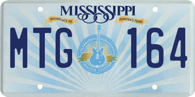 MS license plate MTG164