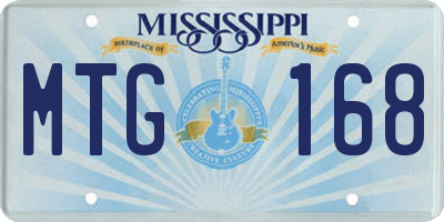 MS license plate MTG168