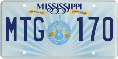 MS license plate MTG170