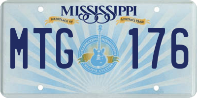 MS license plate MTG176