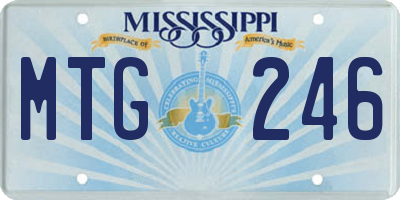 MS license plate MTG246