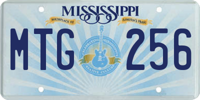 MS license plate MTG256
