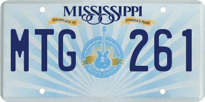 MS license plate MTG261