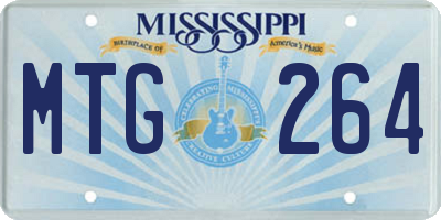 MS license plate MTG264