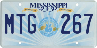 MS license plate MTG267
