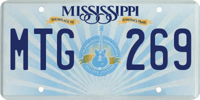MS license plate MTG269