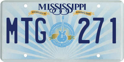 MS license plate MTG271