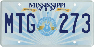 MS license plate MTG273