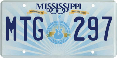 MS license plate MTG297