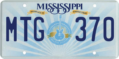 MS license plate MTG370