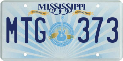 MS license plate MTG373