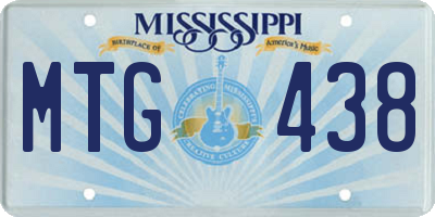 MS license plate MTG438