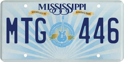 MS license plate MTG446