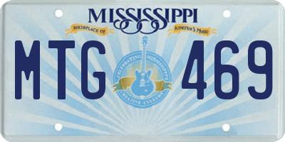 MS license plate MTG469