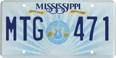 MS license plate MTG471
