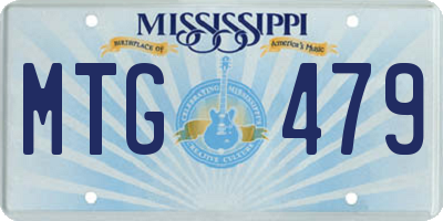 MS license plate MTG479