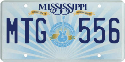 MS license plate MTG556