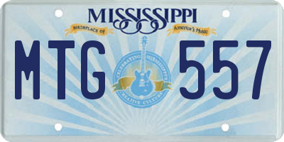 MS license plate MTG557