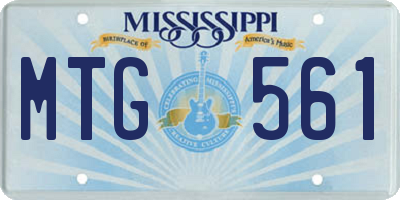MS license plate MTG561
