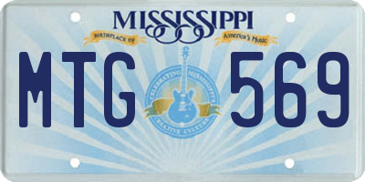 MS license plate MTG569