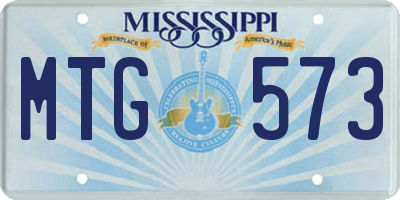 MS license plate MTG573