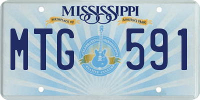 MS license plate MTG591