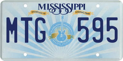 MS license plate MTG595